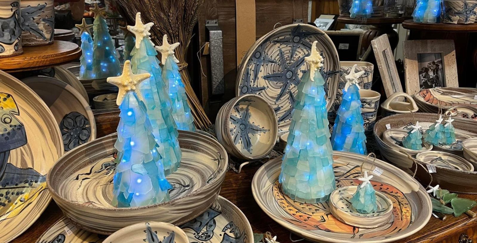 Sea Glass Trees at Bay Country Shop, Cambridge