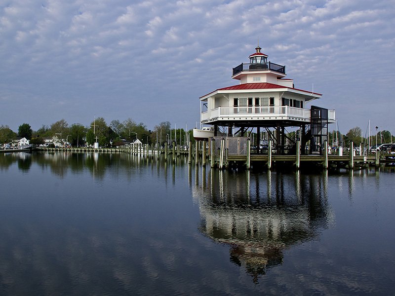 Choptank River Lighthouse in Cambridge, MD - Photo by Jill Jasuta