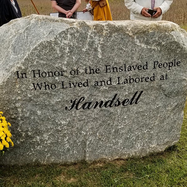 Memorial to the Enslaved at Handsell Historic Site