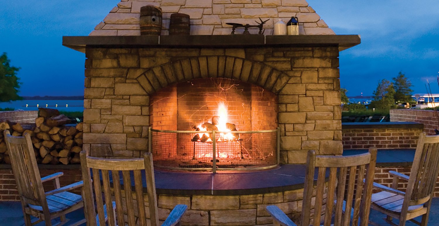 Fireplace at Hyatt Regency Chesapeake Bay Resort - Cambridge, MD