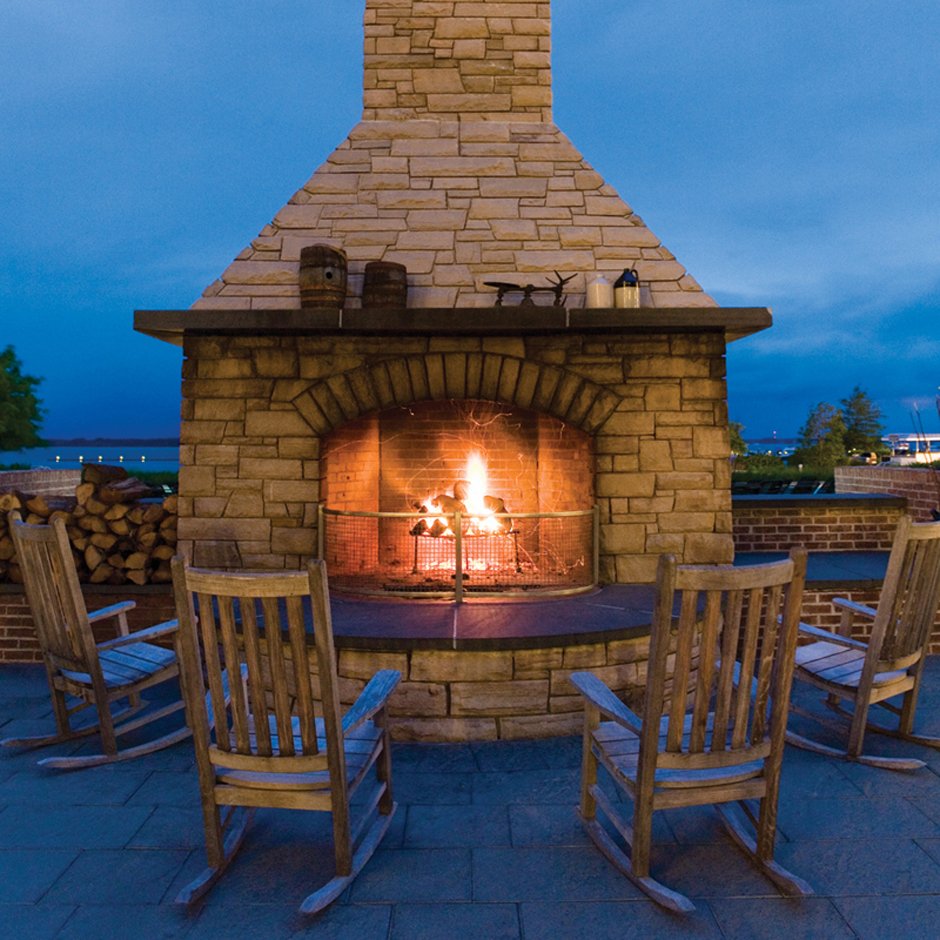 Hyatt Chesapeake - Fireplace