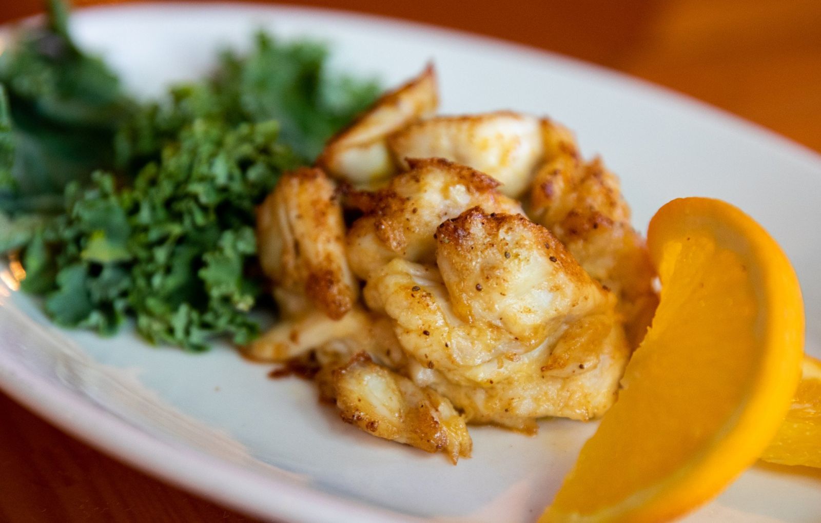 Crab Cake at Old Salty's Restaurant - Dorchester County, MD - Photo by Jill Jasuta