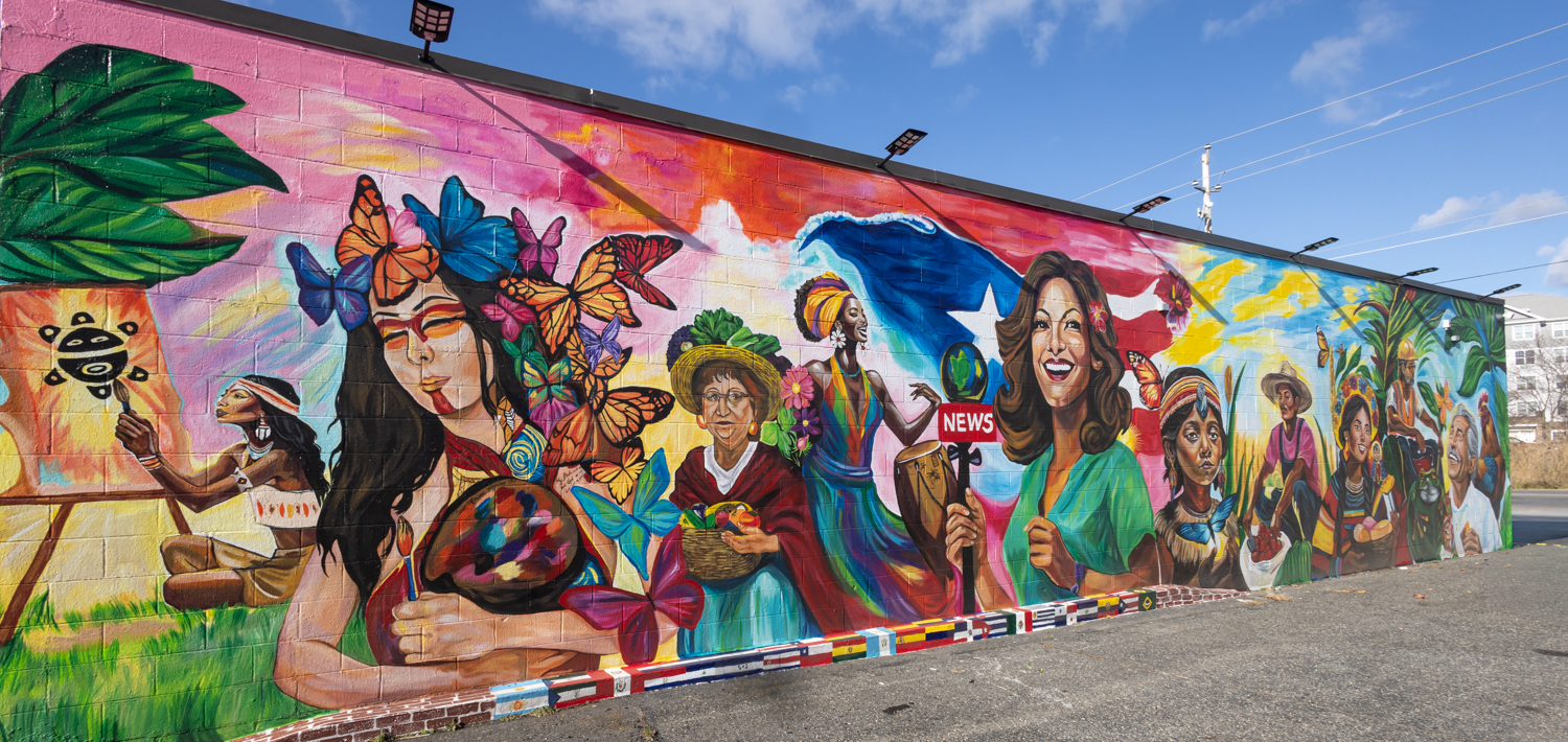 Shine Your Light Mural by artist Miriam Moran in Cambridge, Maryland - part of the Dorchester County Mural Trail