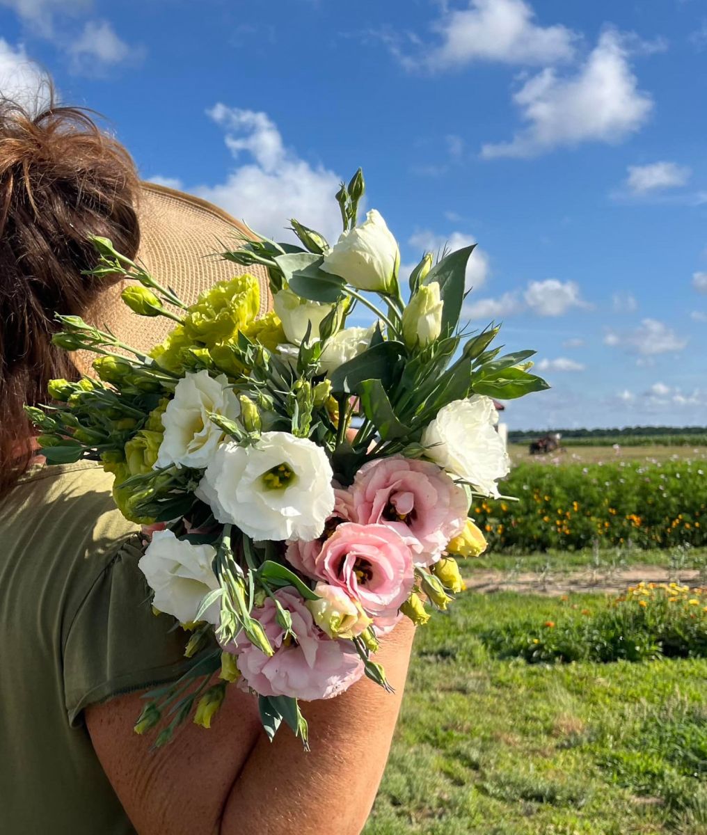 Flower picking at Vintage Family Farms in Hurlock, Maryland. Photo courtesy Vintage Family Farms. | Dorchester County, MD