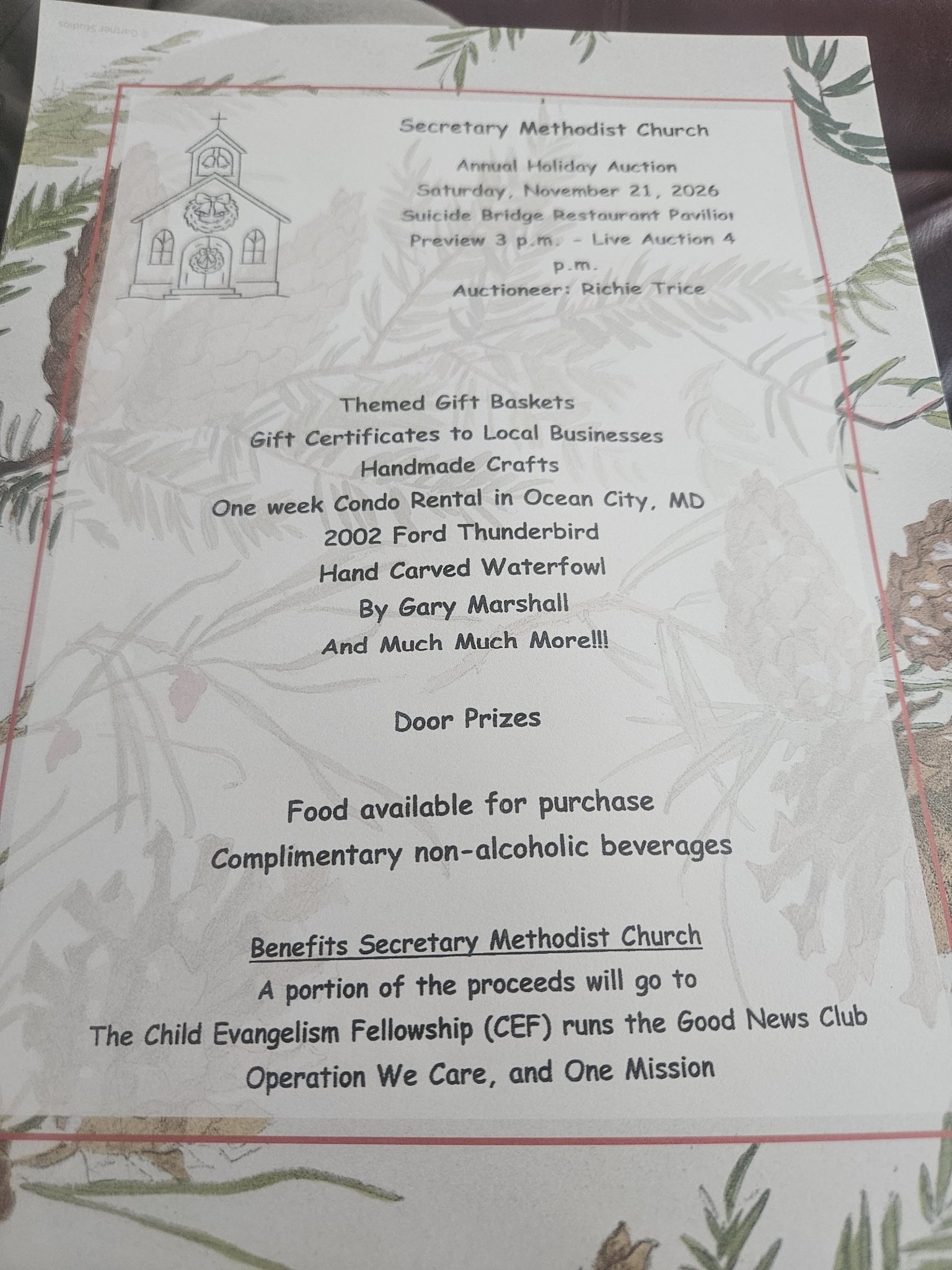 Annual Holiday Benefit Auction