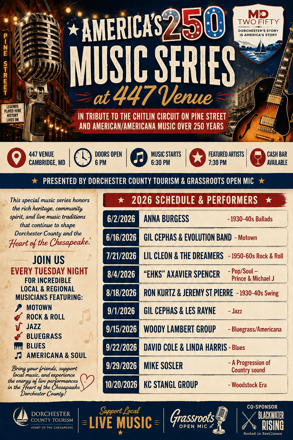 America's 250 Music Series at 447 Venue