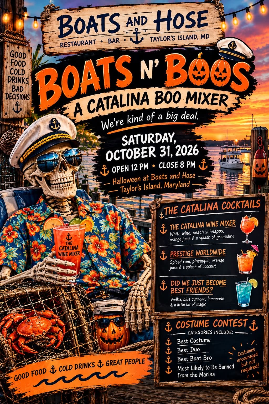 Boats N Boos Party at Boats & Hose