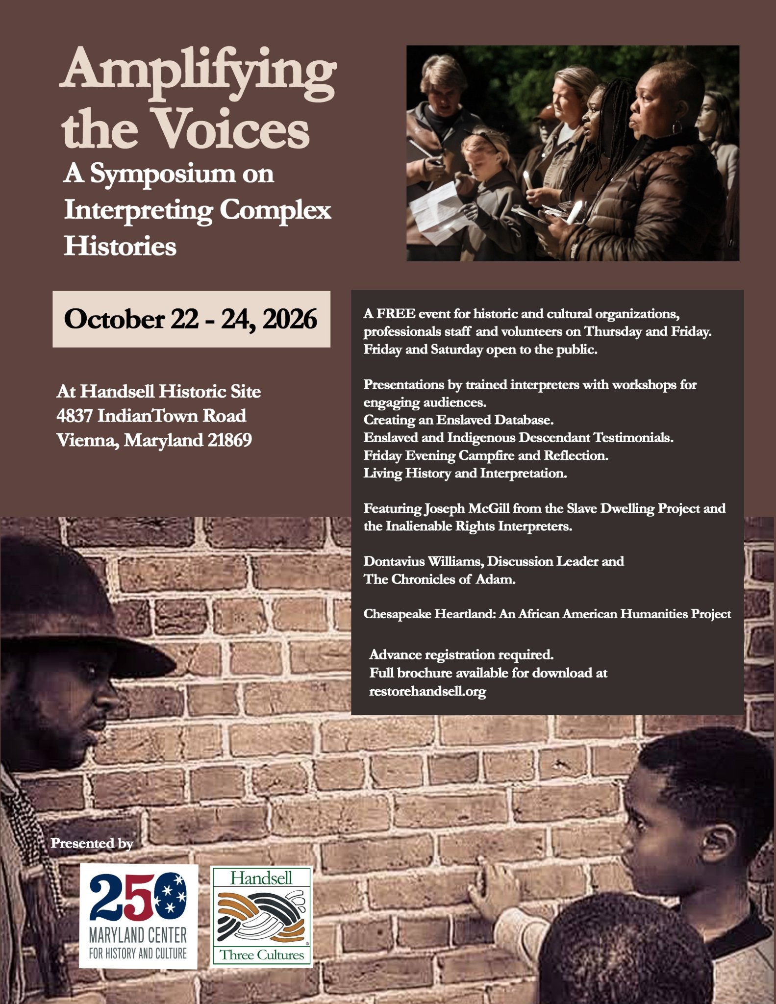 Amplifying the Voices- A Three Day Symposium on Interpreting Difficult History