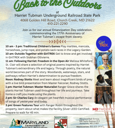Harriet Tubman Emancipation Celebration: Back to the Outdoors