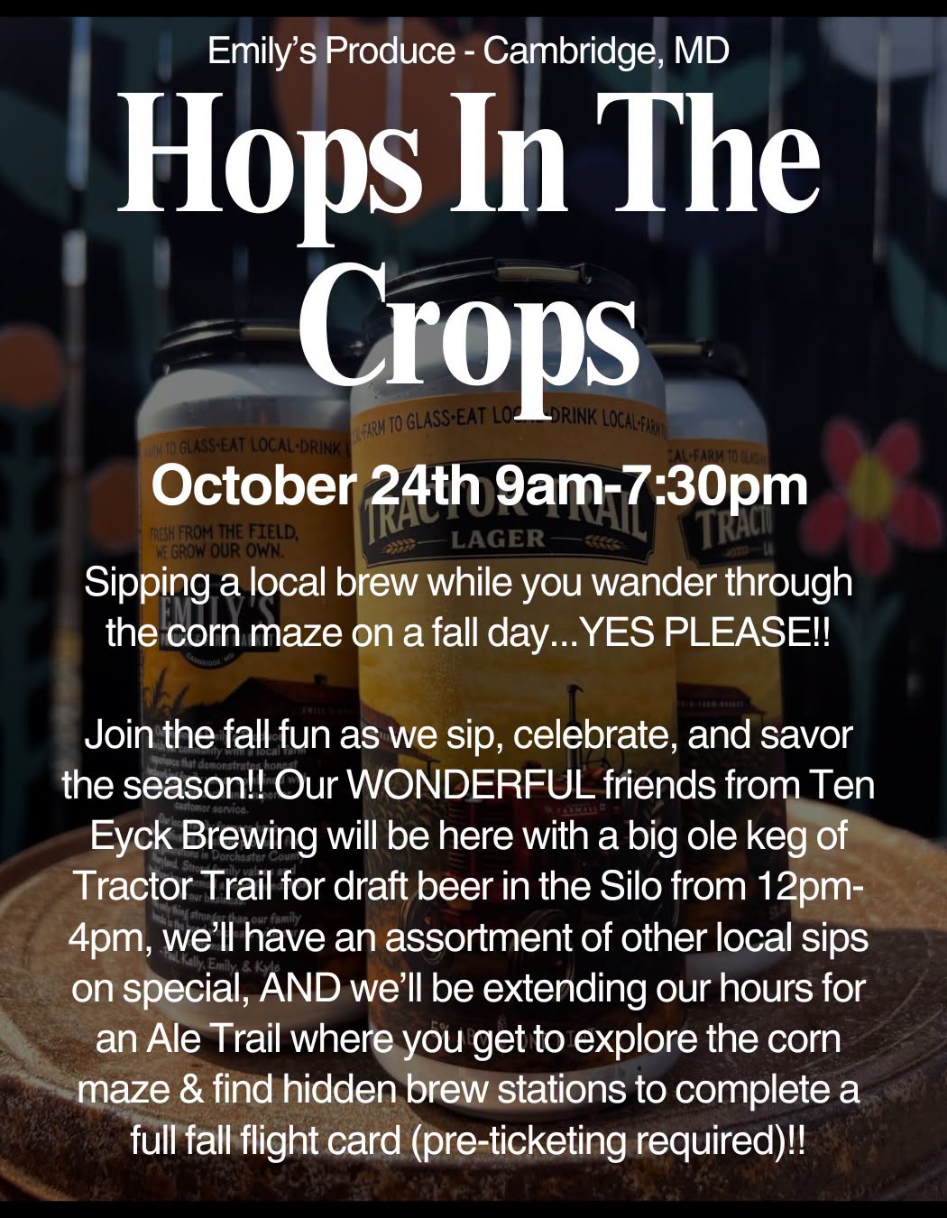 Hops in the Crops and Ale Trail at Emily's Produce