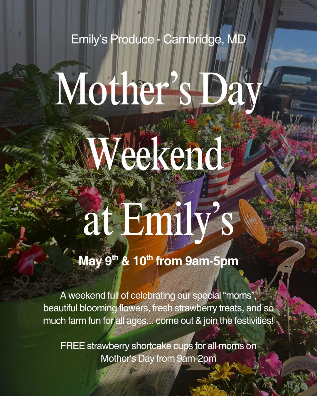 Mother's Day Weekend at Emily's Produce