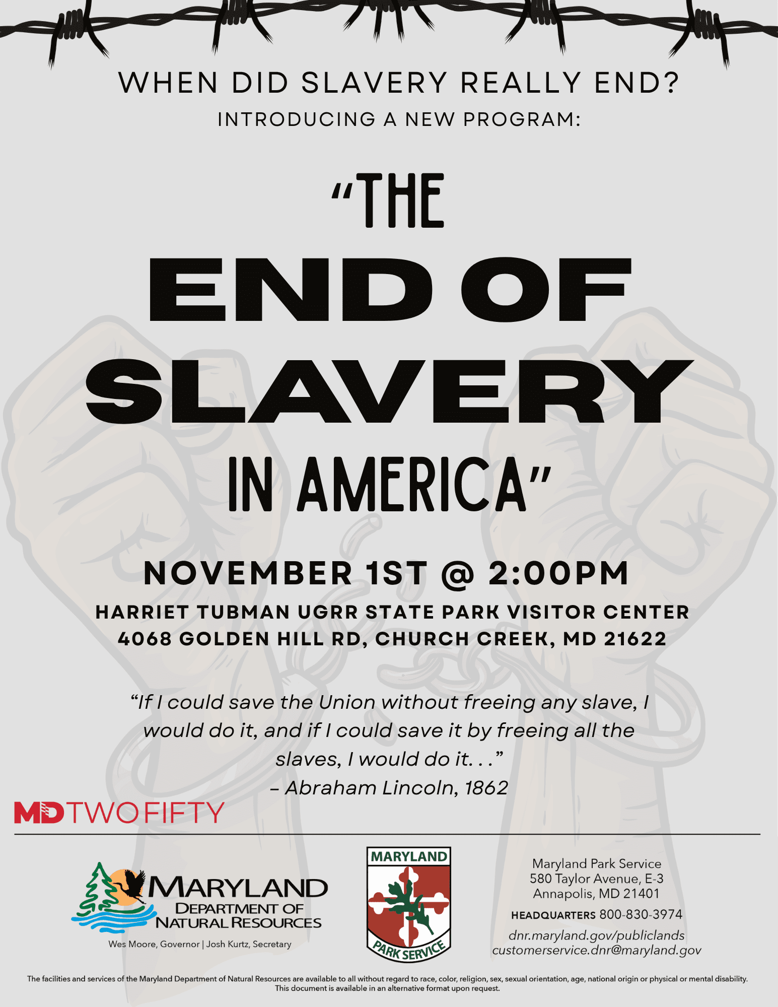 Talk: The End of Slavery in America