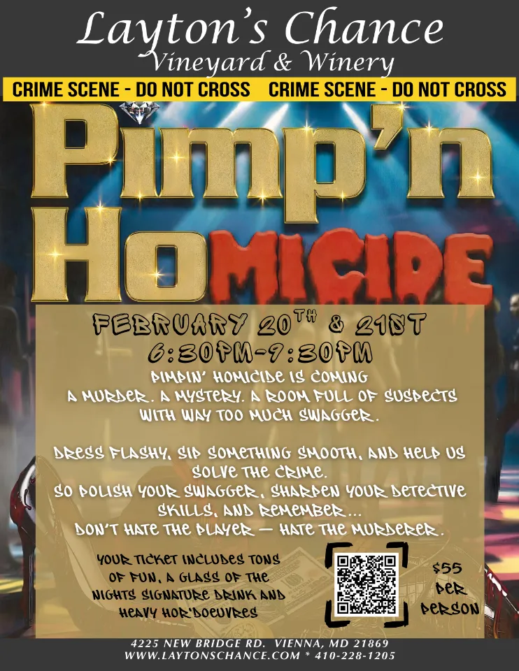 Murder Mystery Night at Layton's Chance Winery