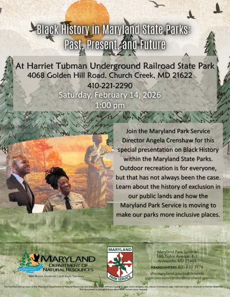Black History in Maryland State Parks:  Past, Present, and Future