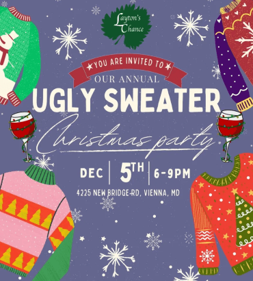 Ugly Christmas Sweater Party at Layton's Chance Winery