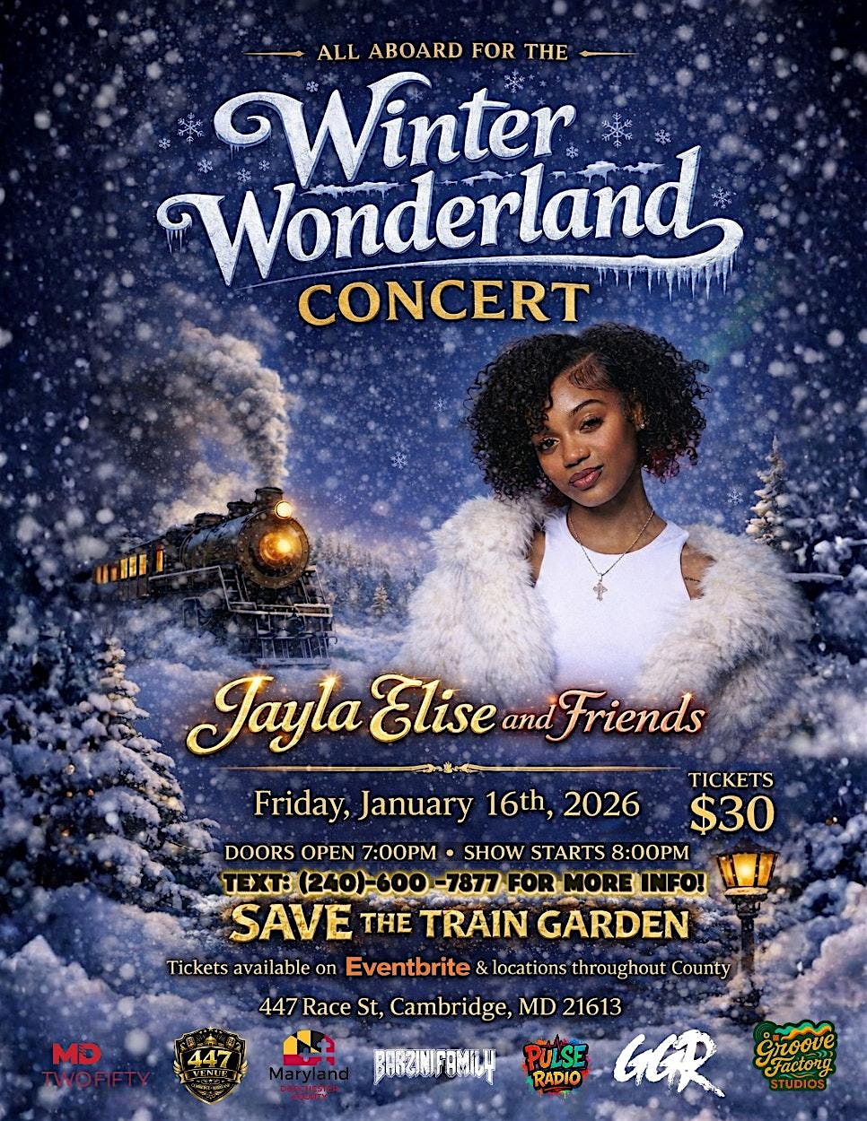 Winter Wonderland Concert – Benefit for Save the Train Garden