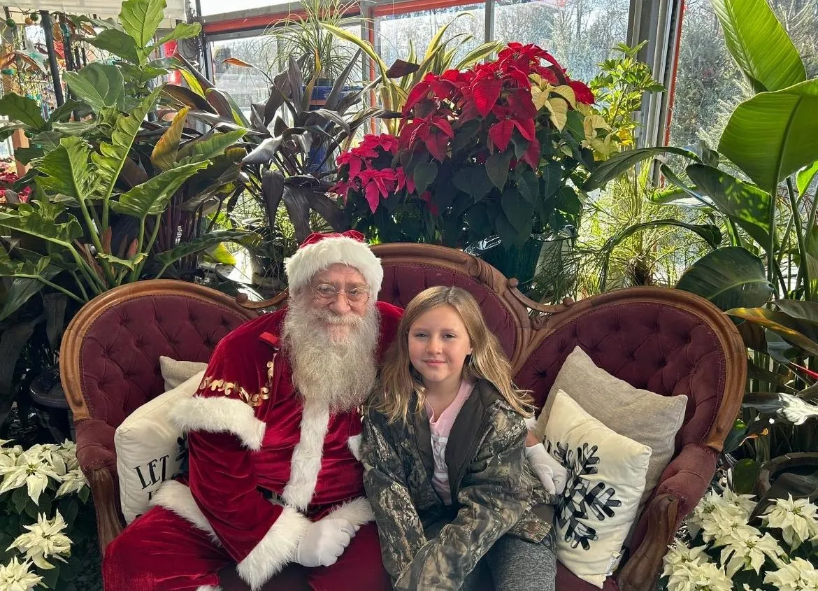 Santa at Mowbray's Garden Center