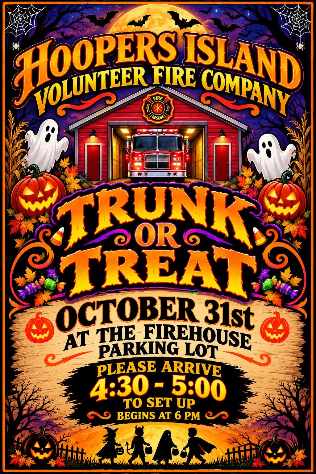 Trunk or Treat with Hoopers Island Volunteer Fire Company