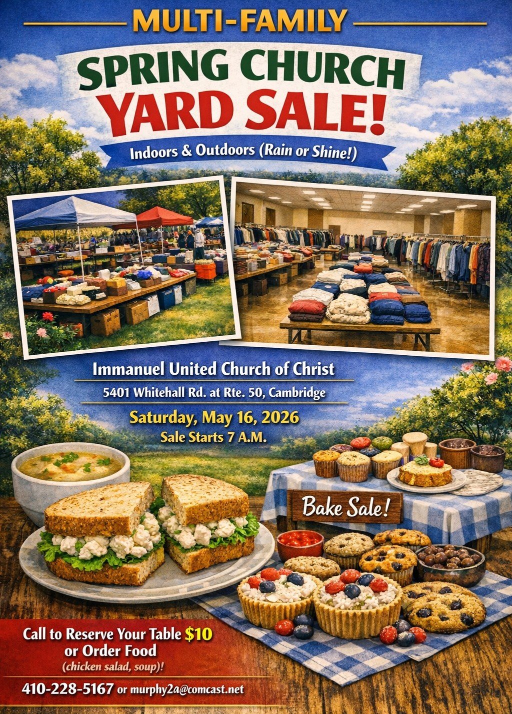 Multi-family Yard Sale at Immanuel United Church of Christ