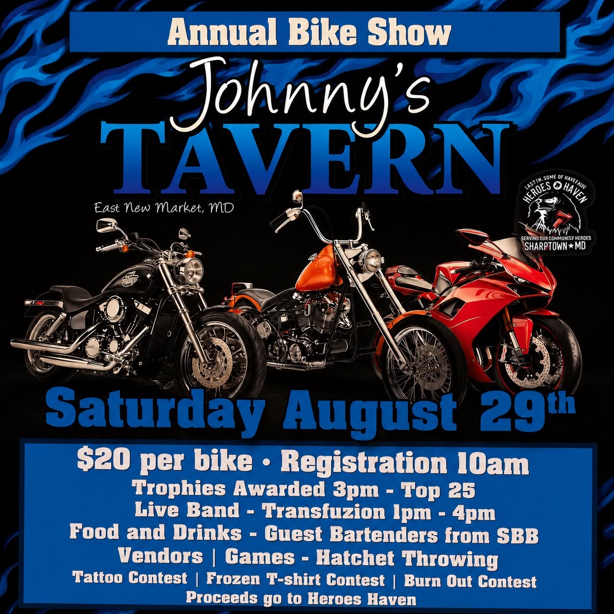 Johnny’s Tavern Bike Show