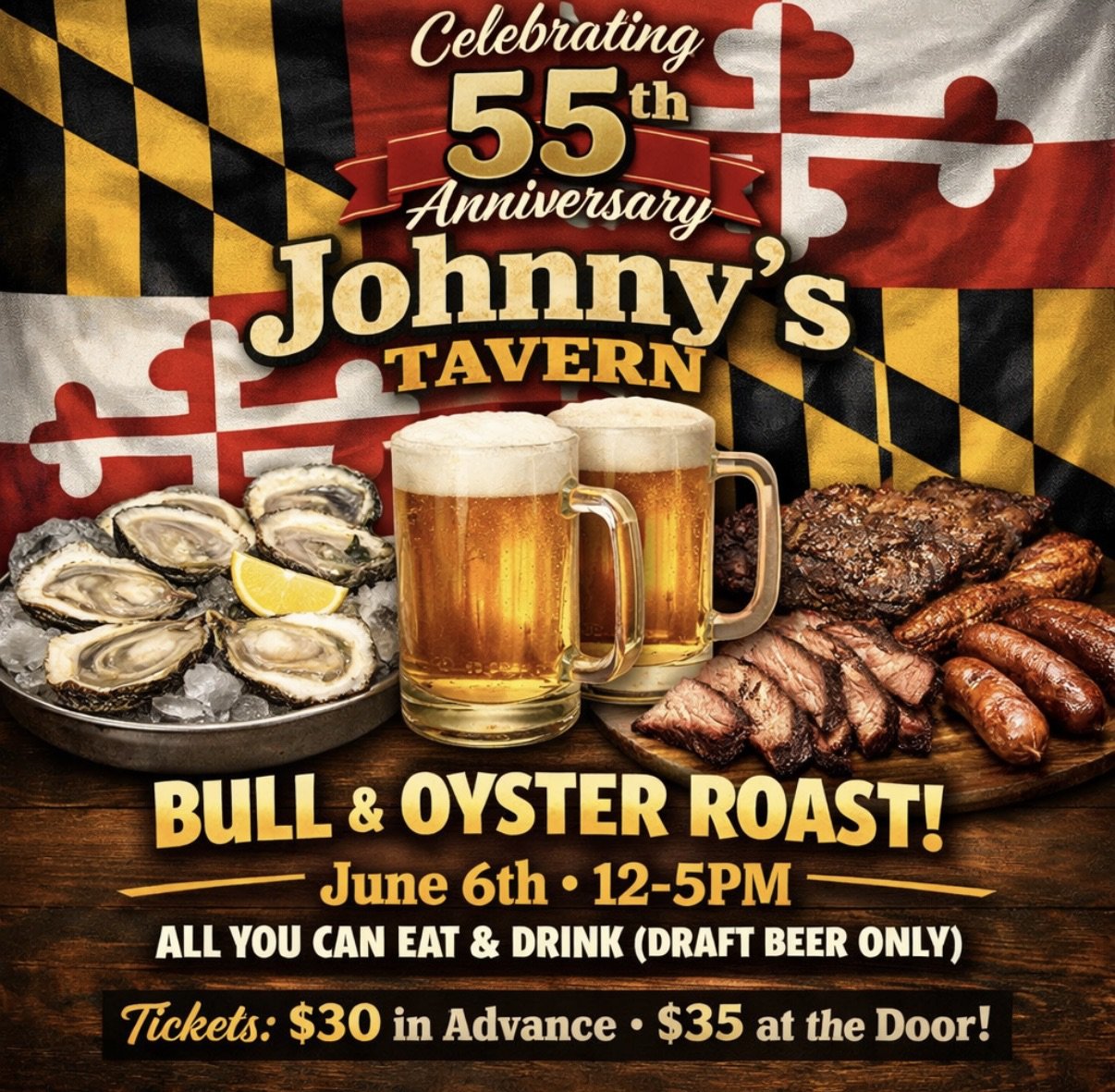 Johnny's Tavern Bull & Oyster Roast