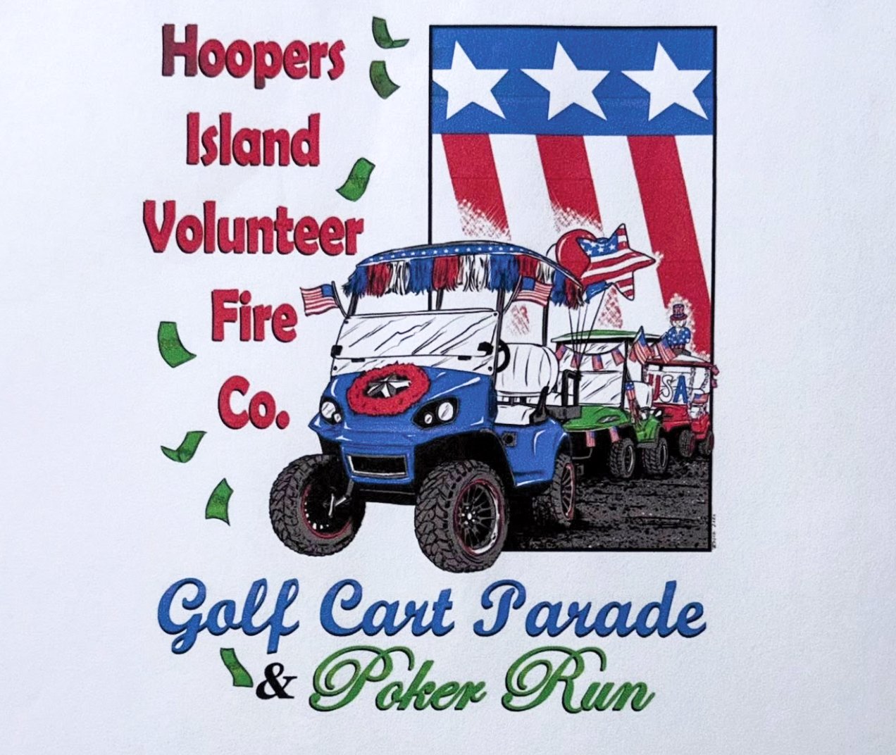 Patriotic Golf Cart Parade & Poker Run