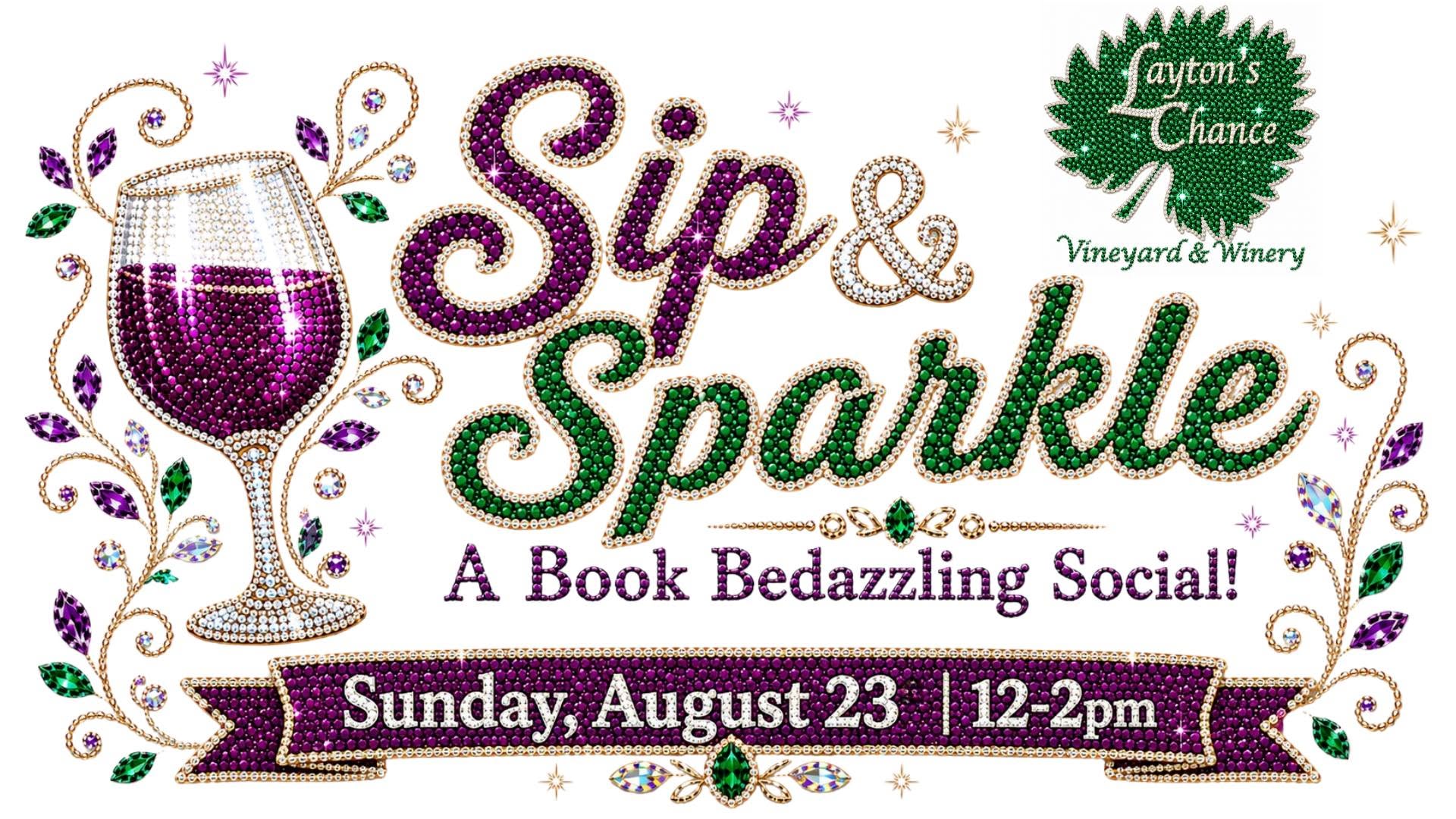 Sip & Sparkle: A Book Bedazzling Social