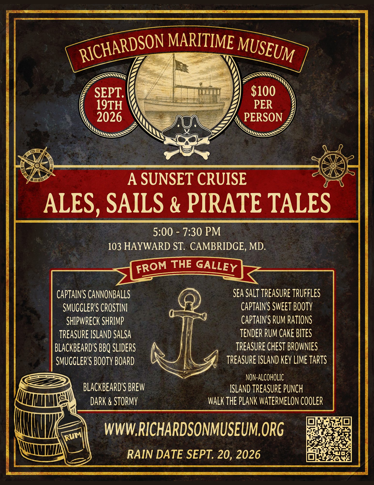 Ales, Sails & Pirate Tales Sunset Cruise