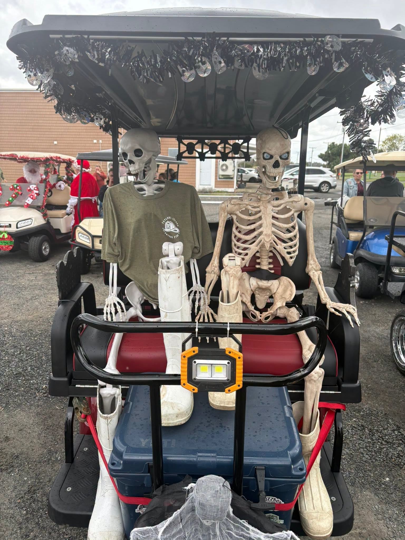 Halloween-Themed Golf Cart Poker Run