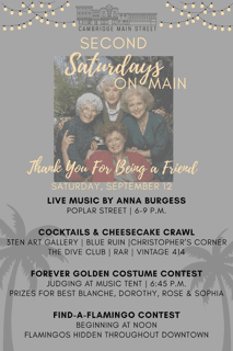 Second Saturdays on Main- Thank You For Being a Friend