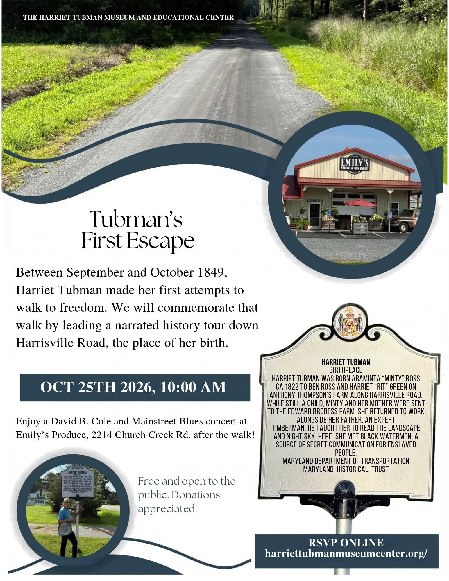 Guided Walk to Commemorate Harriet Tubman's First Escape