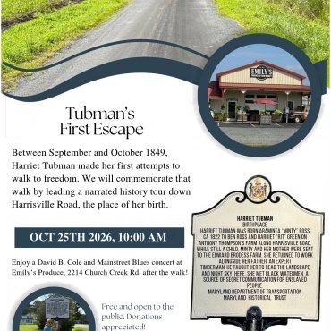 Guided Walk to Commemorate Harriet Tubman's First Escape