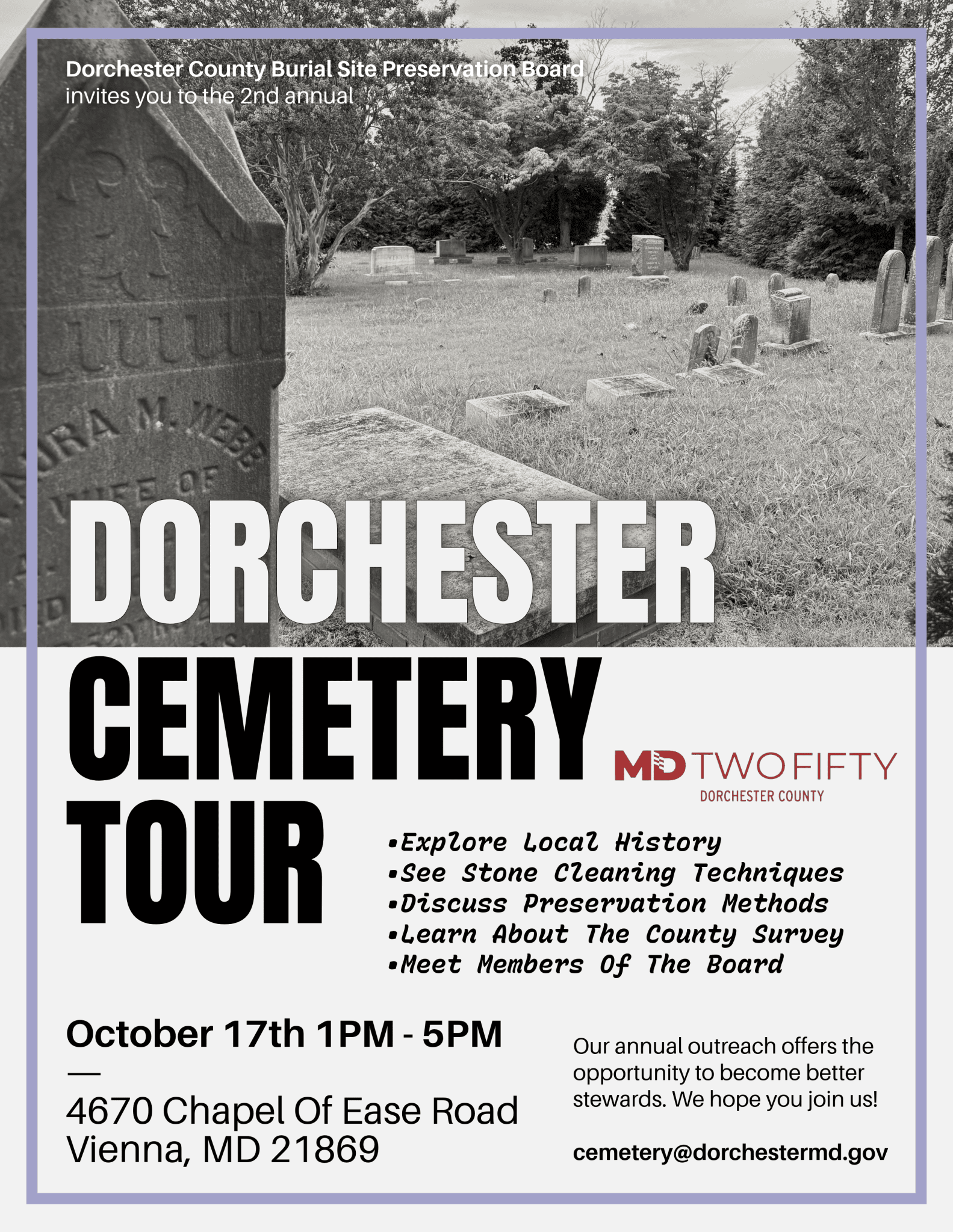 Dorchester Cemetery Tour