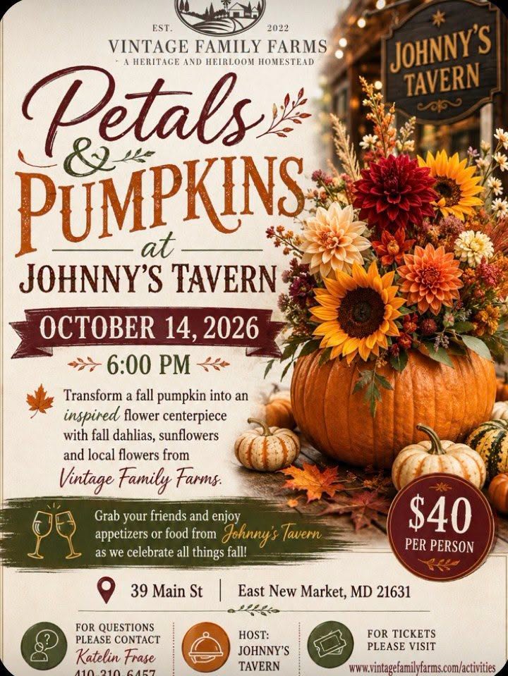 Petals & Pumpkins at Johnny's Tavern