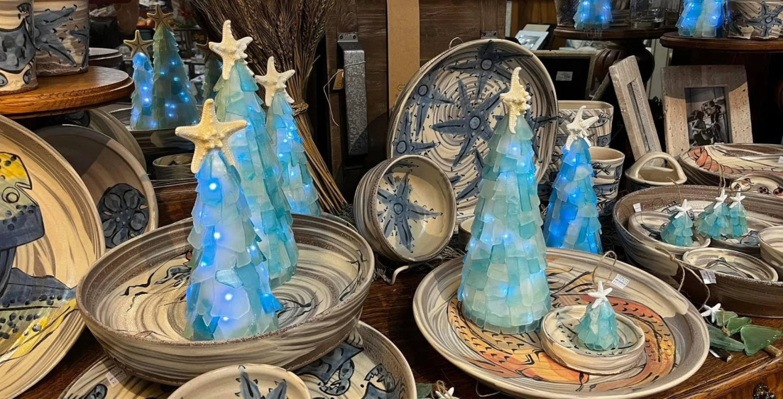 Sea Glass Trees at Bay Country Shop, Cambridge